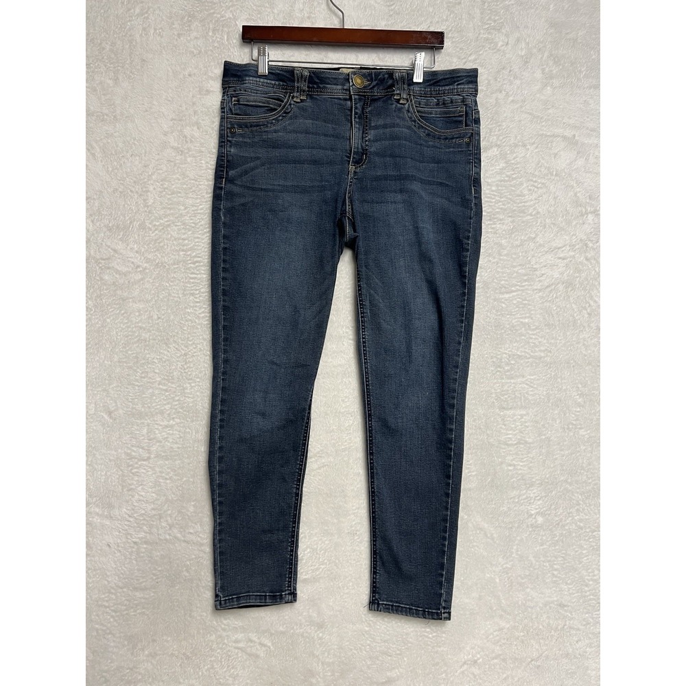 Democracy‎ Ab Technology Skinny Jeans Womens Size 14 Blue Stretch Denim